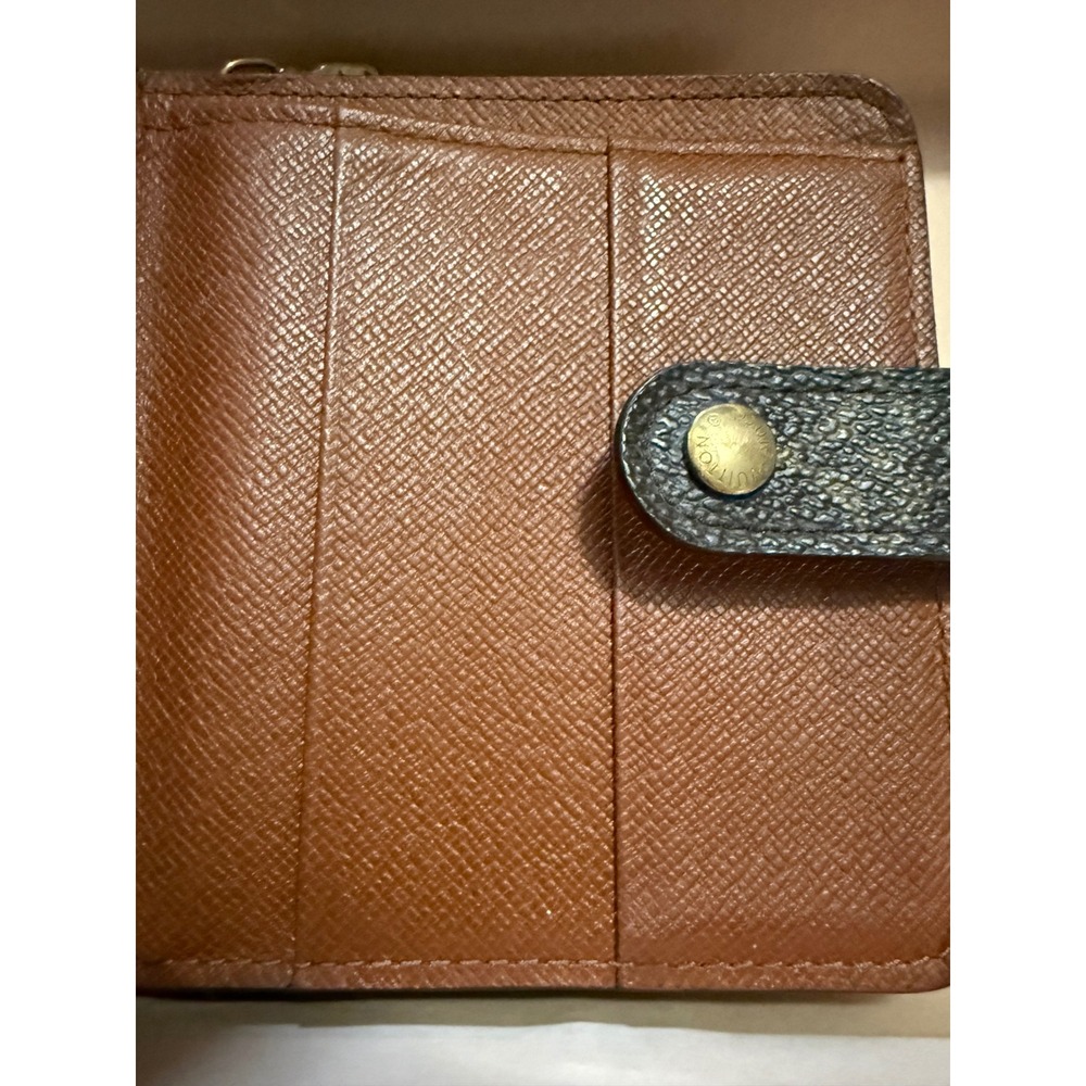 Louis Vuitton Monogram Compact Zip Wallet Brown Bifold M61667 complete set - Picture 12 of 17